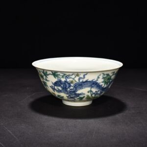 Ming Dynasty Chenghua palace bowl with melon fruit and dragon