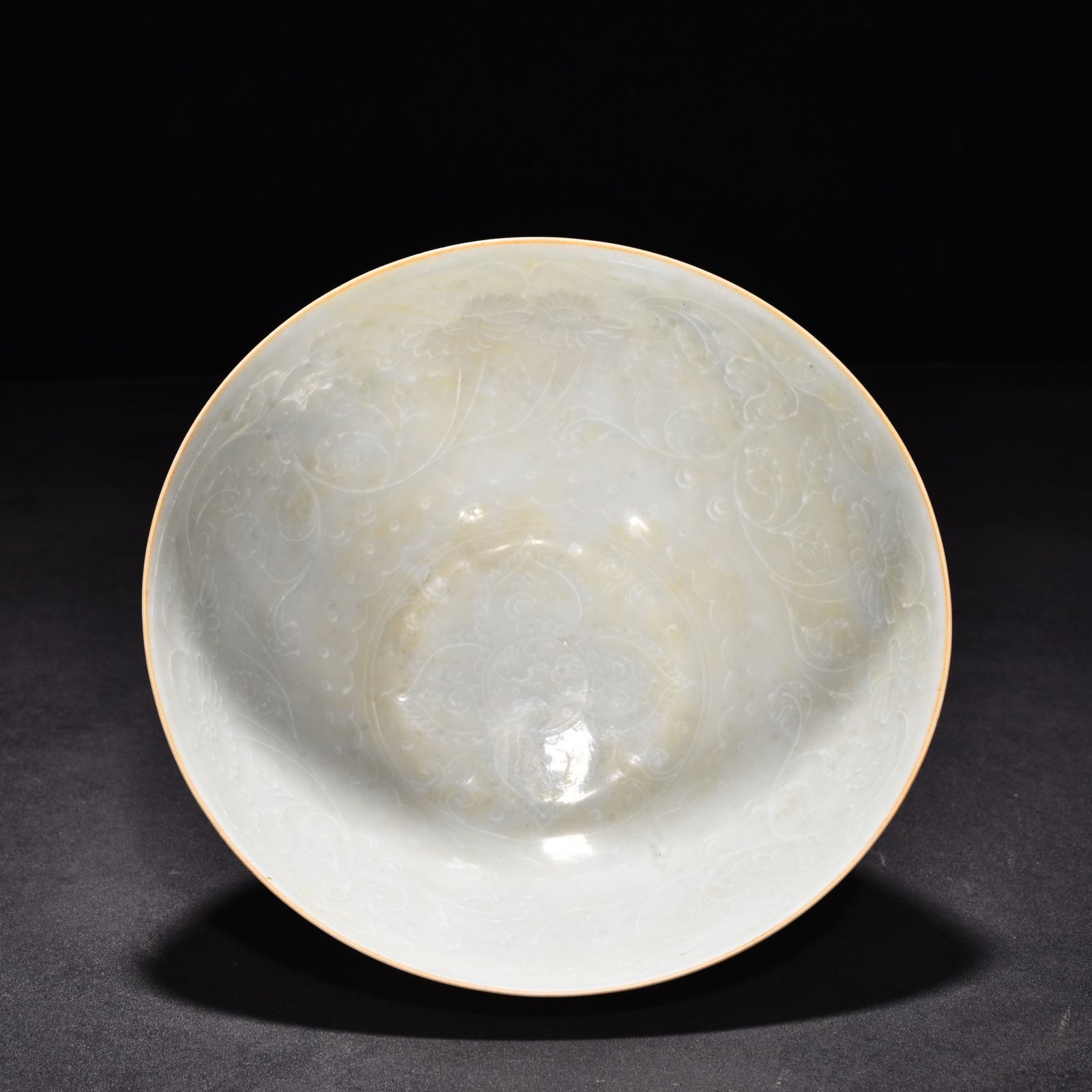 Ming Dynasty Chenghua thin bowl with okra