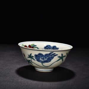 Ming Dynasty Chenghua okra flower palace-style bowl