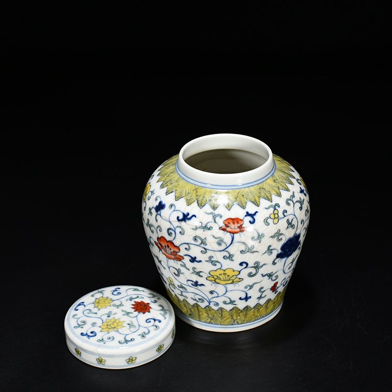 Ming Dynasty Chenghua Tianzi Jar with entwined branches