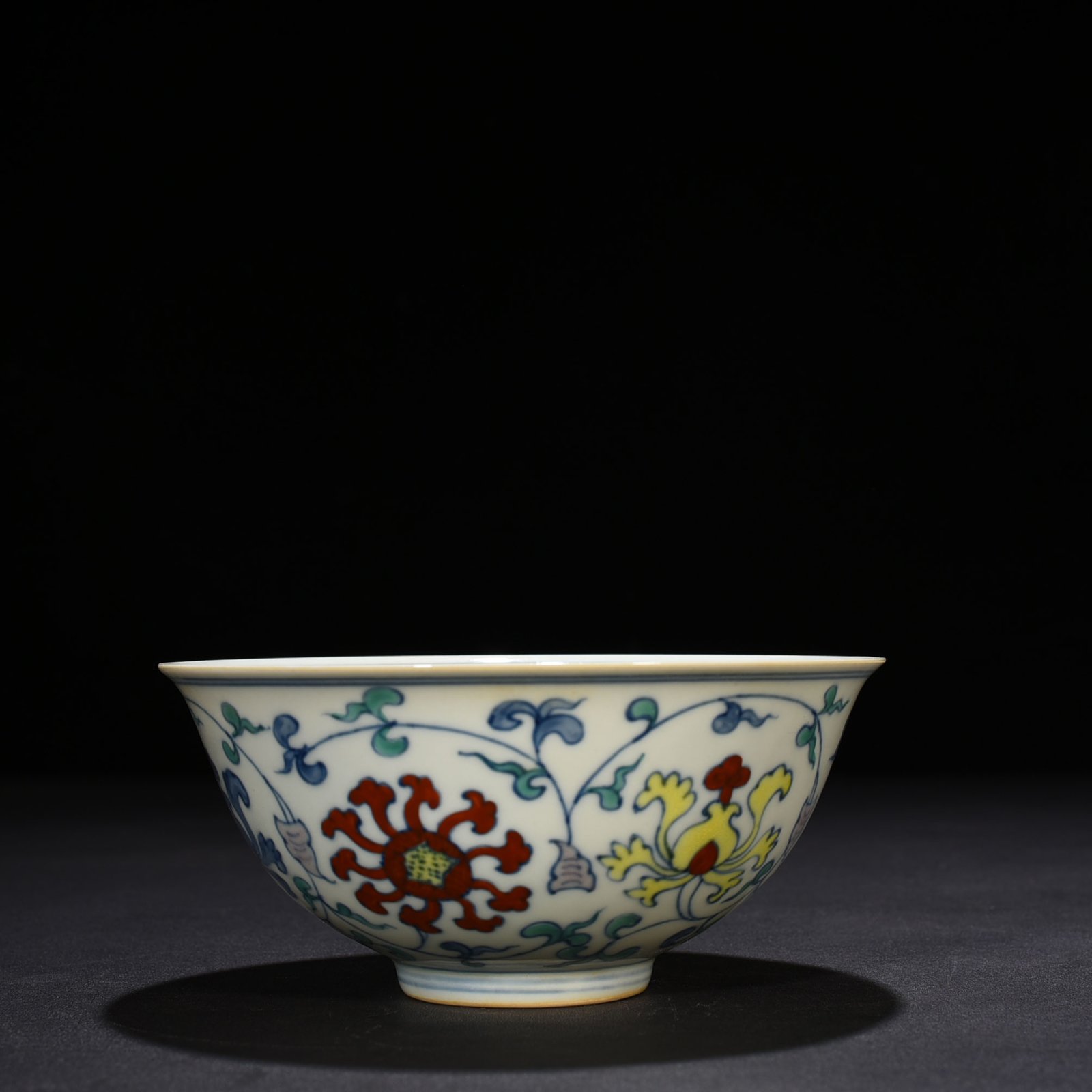 Ming Dynasty Chenghua palace bowl with entwined branches and florals