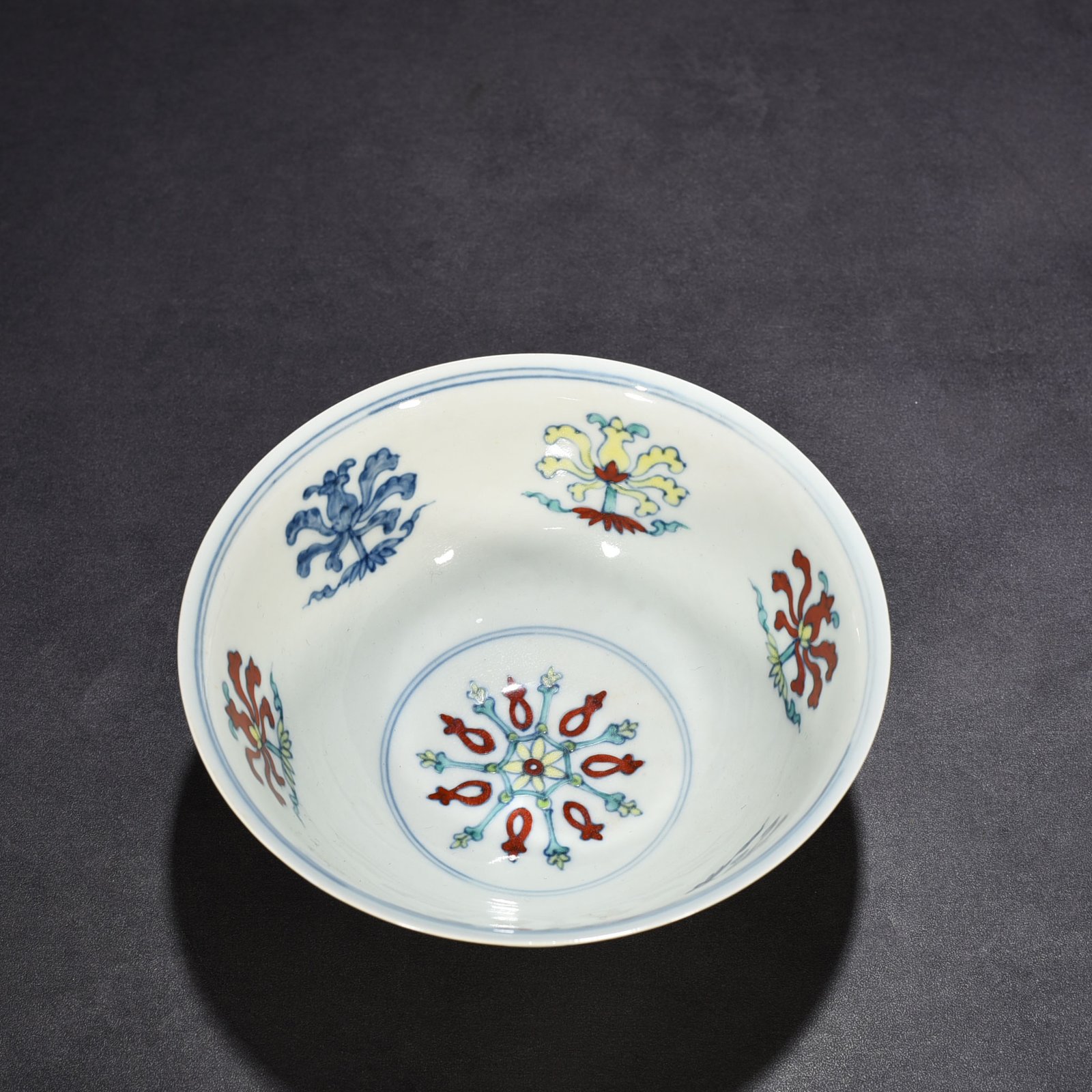 Ming Dynasty Chenghua palace bowl with entwined branches and florals