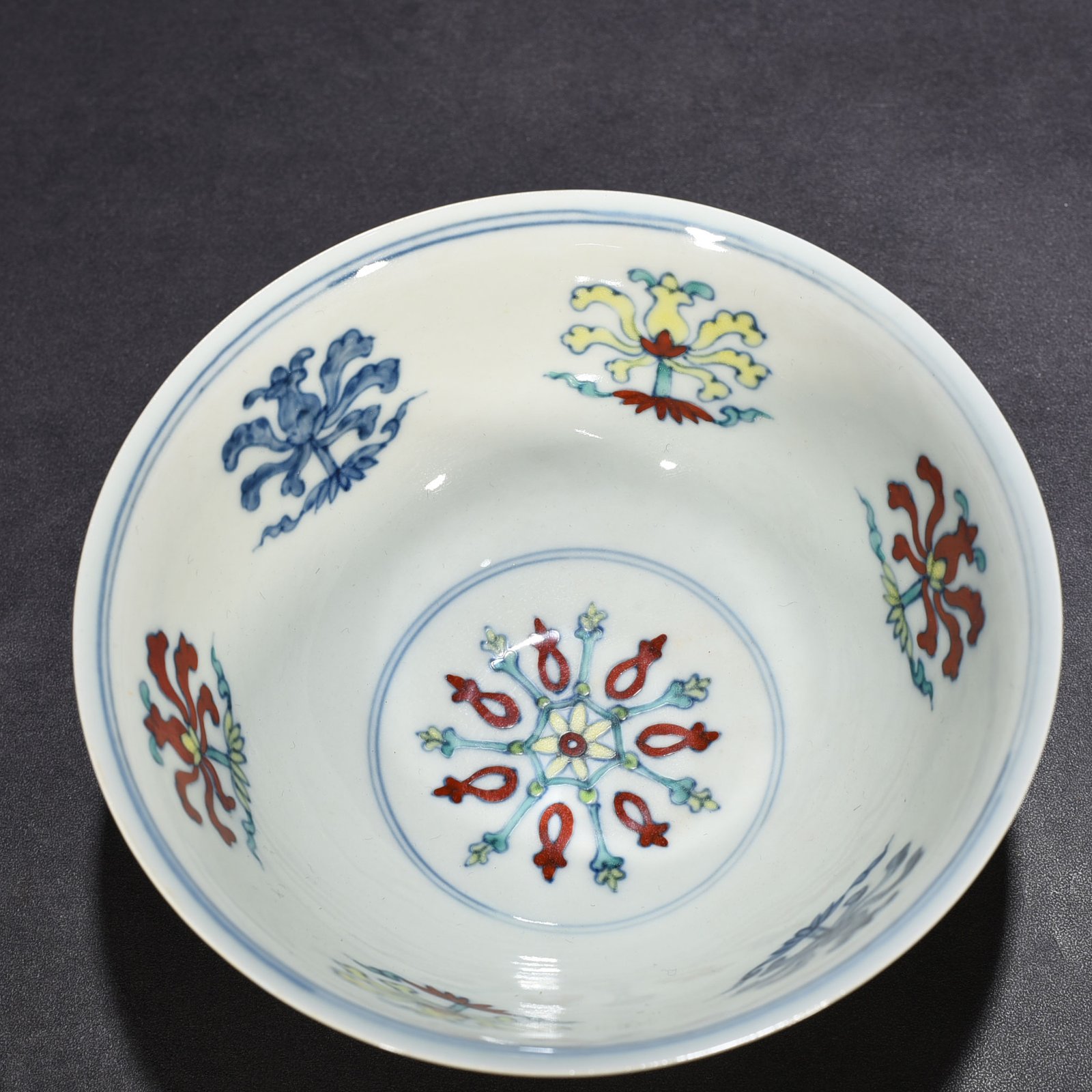 Ming Dynasty Chenghua palace bowl with entwined branches and florals