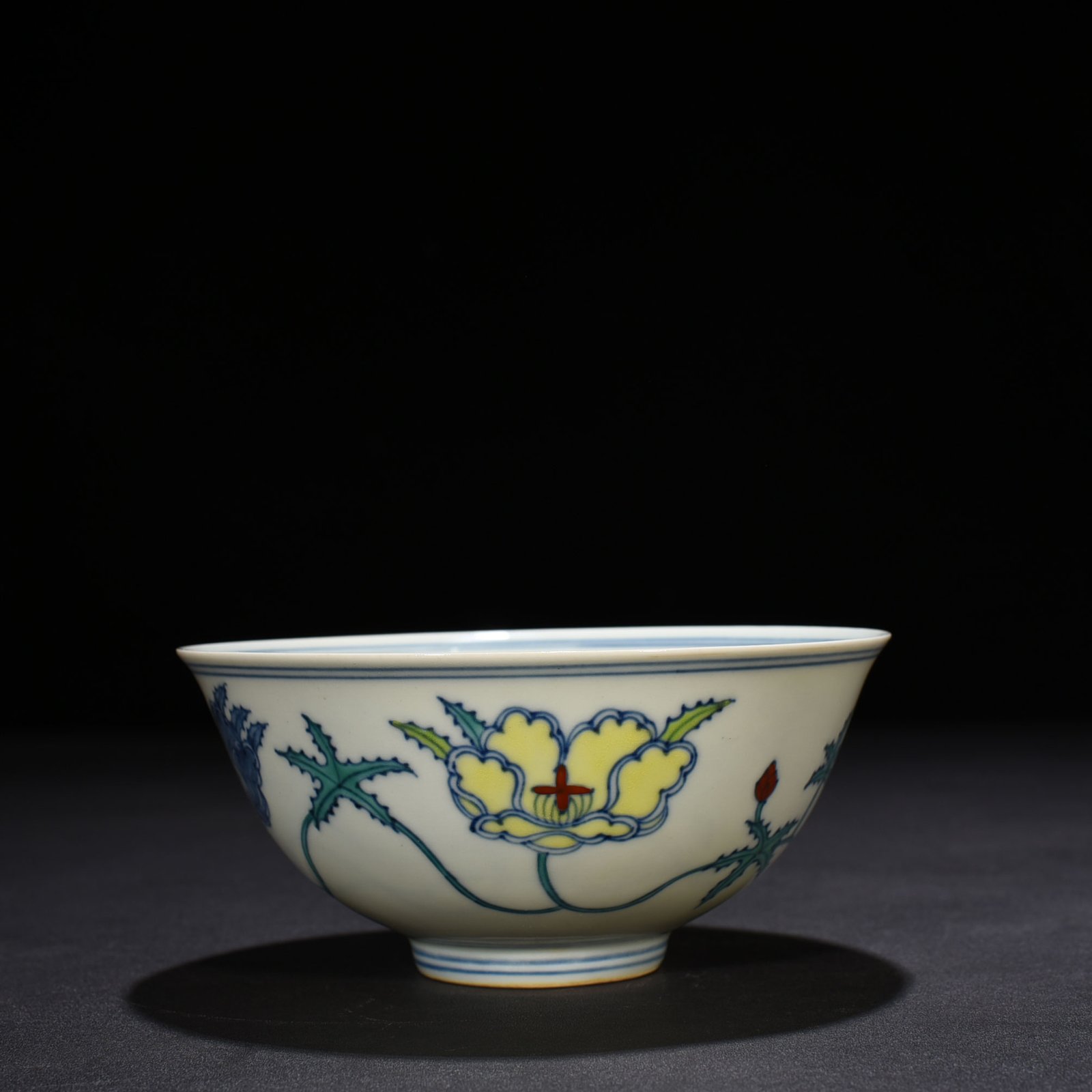Ming Dynasty Chenghua palace bowl with intertwined branches and floral