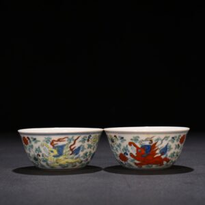 Ming Dynasty Chenghua vat cup with branches and flying elephant