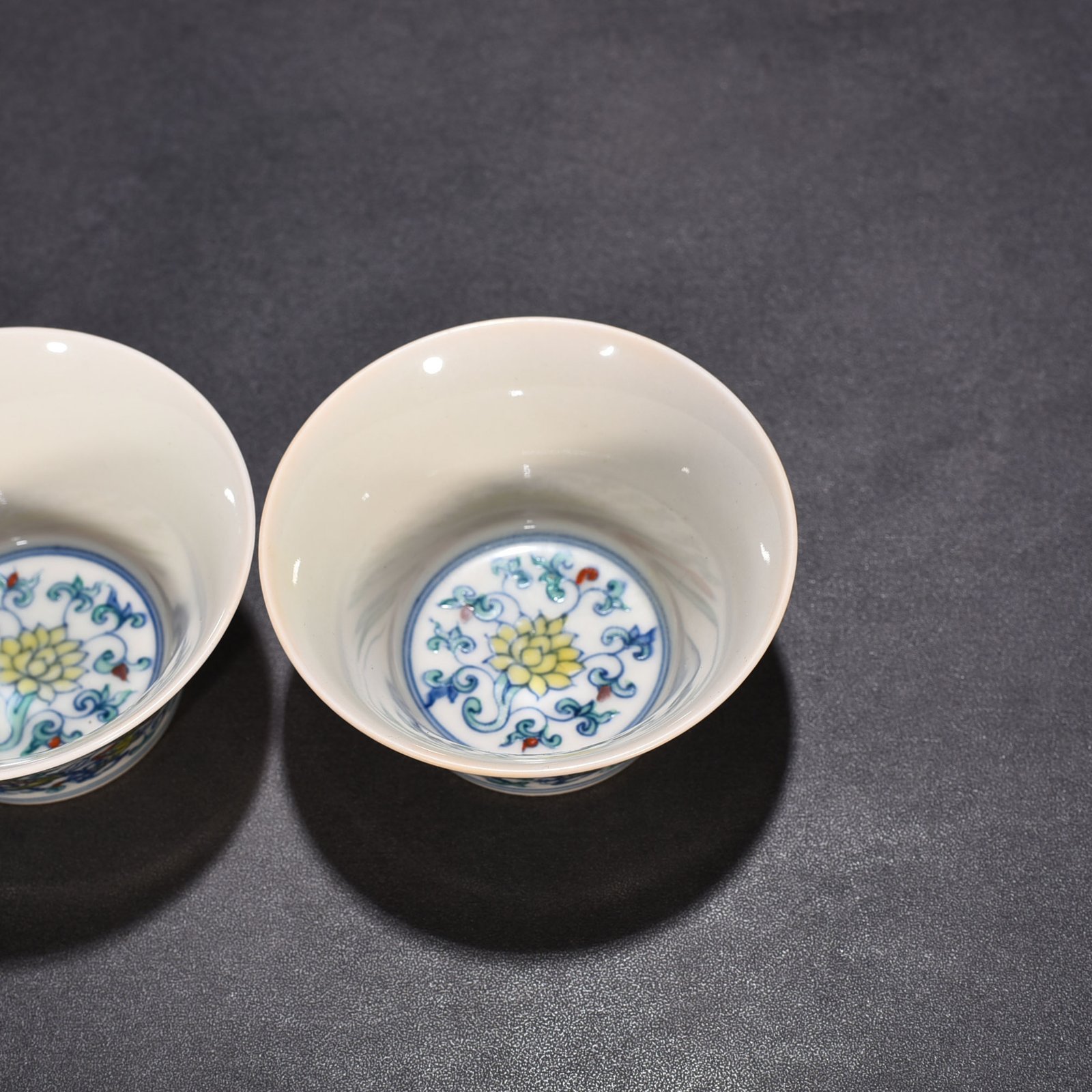 Ming Dynasty Chenghua Horseshoe Cup with entangled branches and dragon