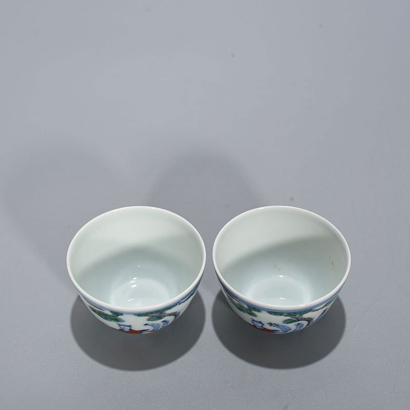 Ming Dynasty Chenghua Gaoshi figure cup