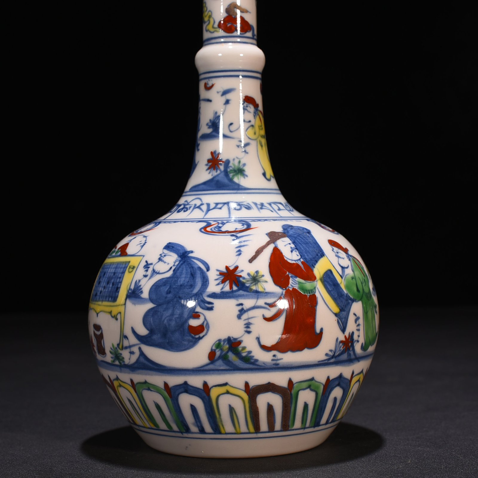 Ming Dynasty Chenghua Gaoshi character gallbladder vase