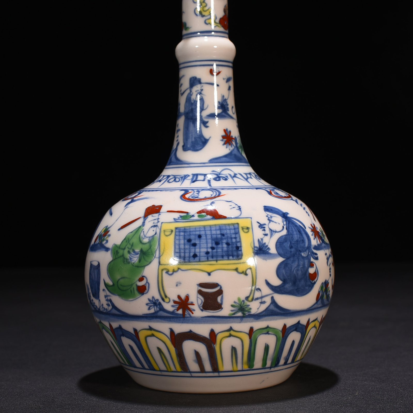 Ming Dynasty Chenghua Gaoshi character gallbladder vase