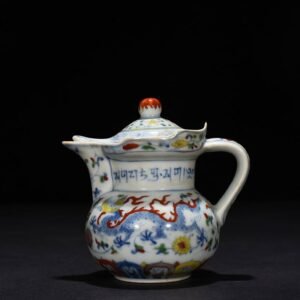 Ming Dynasty Chenghua dragon monk hat pot