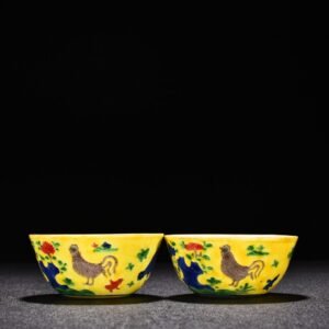 Ming Dynasty Chenghua family portrait chicken cup