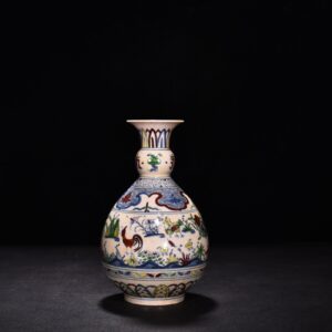 Ming Dynasty Chenghua Doucai Chicken Motif Vase