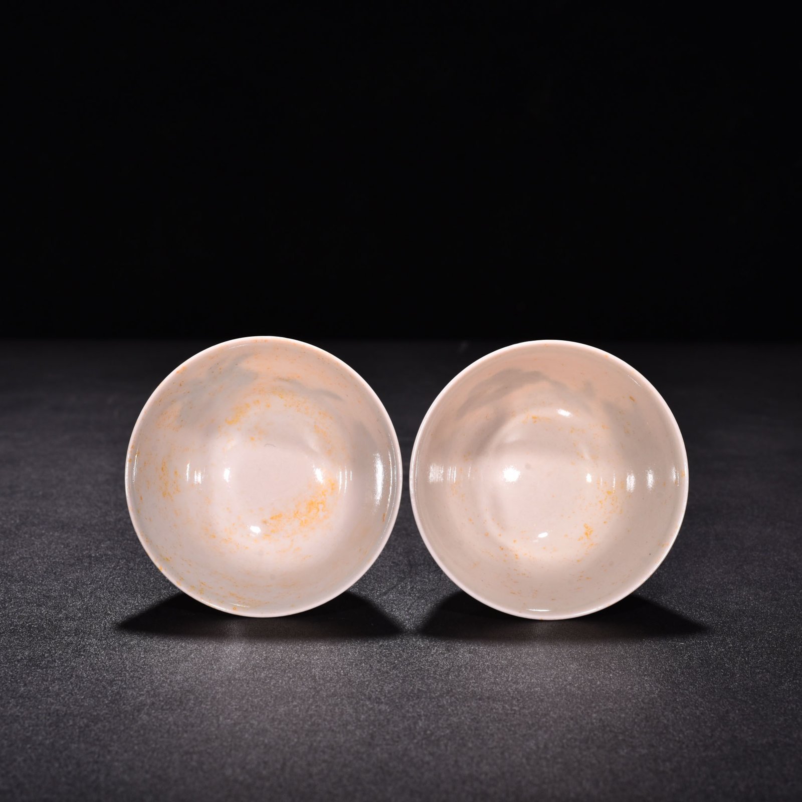 Ming Dynasty Chenghua red-tied bucket-colored purple okra flower goblet