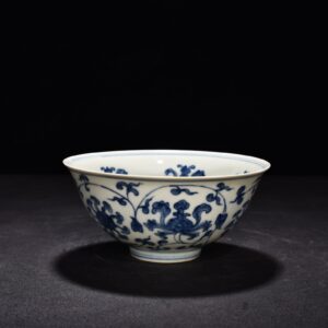 Ming Dynasty Chenghua blue and white Baoxiang palace-style bowl