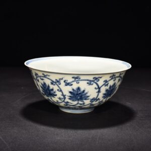 Ming Dynasty Chenghua blue and white palace bowl with lotus