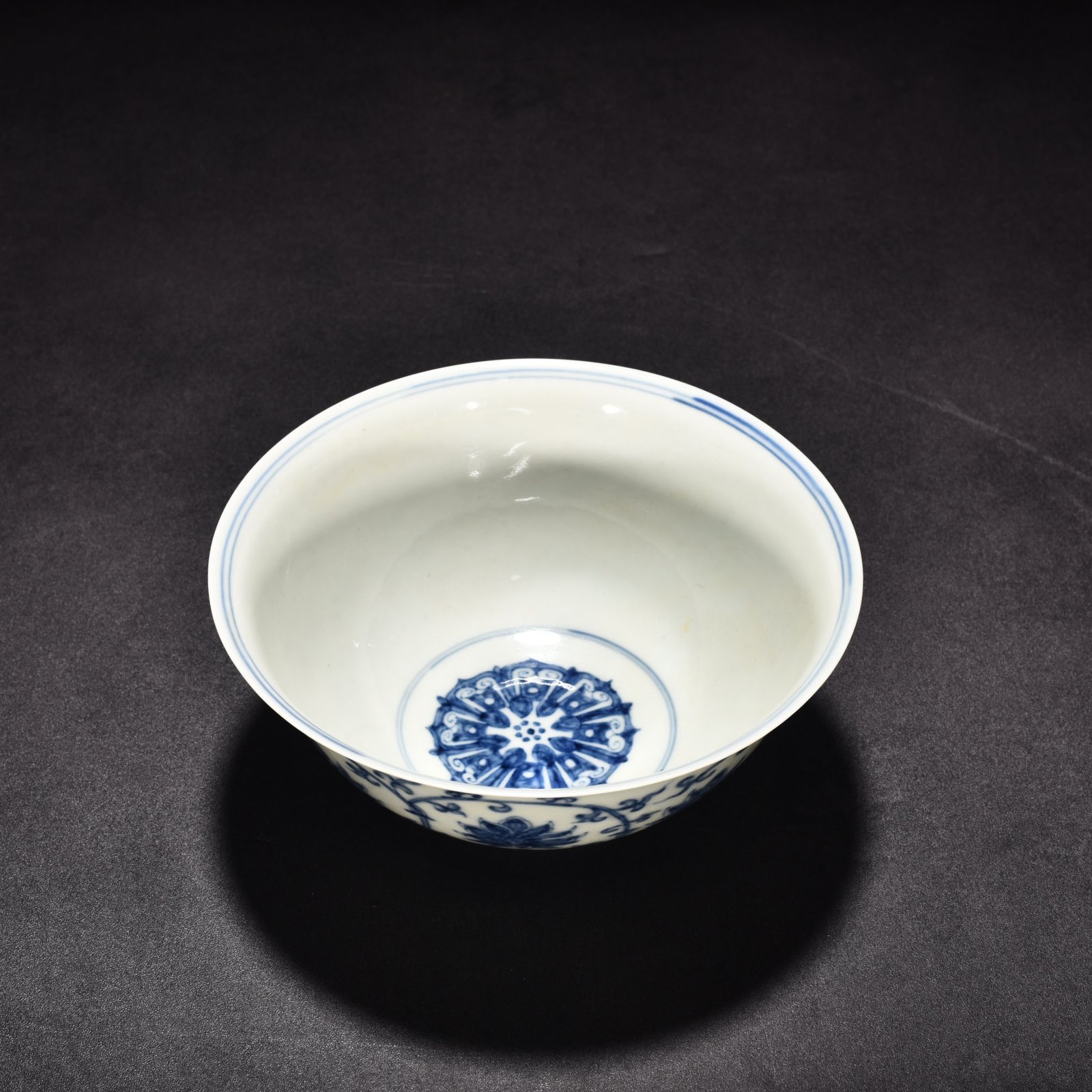 Ming Dynasty Chenghua blue and white palace bowl with lotus