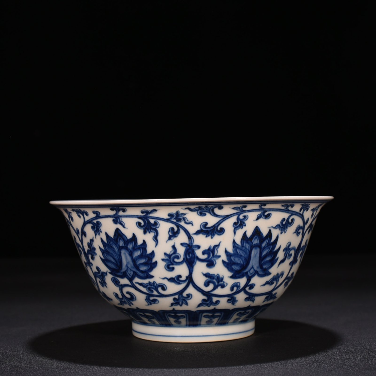 Ming Dynasty Chenghua blue and white bowl with lotus