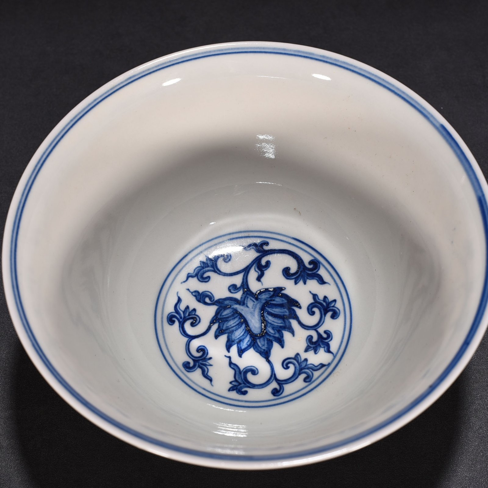 Ming Dynasty Chenghua blue and white bowl with lotus