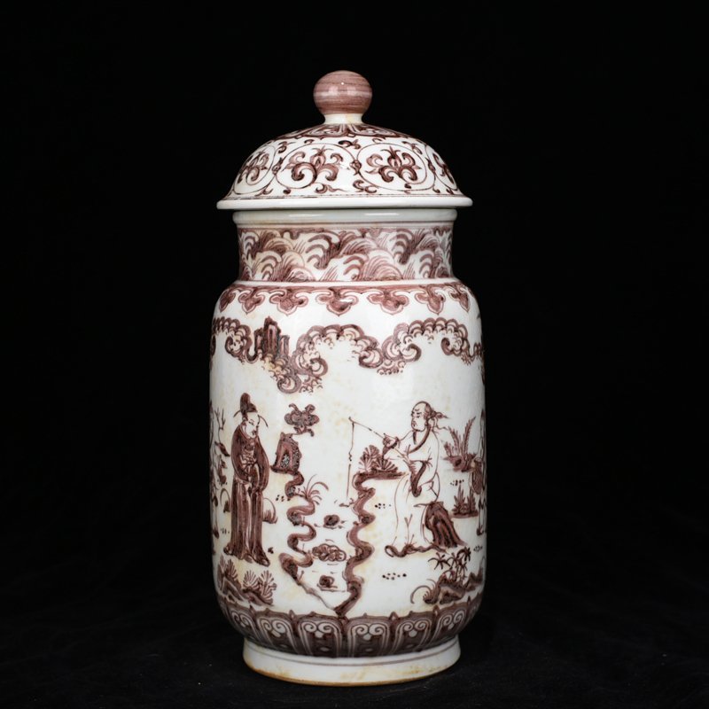 Ming Dynasty Zhengde underglaze red jar