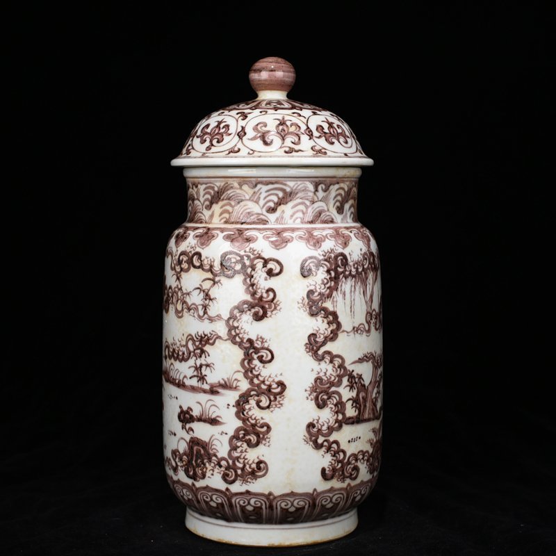Ming Dynasty Zhengde underglaze red jar