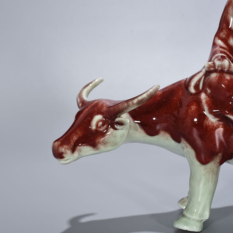 Ming Dynasty Yongle ruby ​​red glaze Laozi Chuanguan