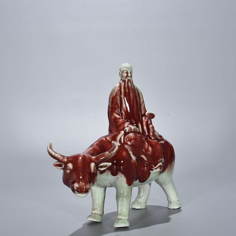 Ming Dynasty Yongle ruby ​​red glaze Laozi Chuanguan