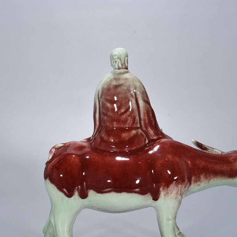 Ming Dynasty Yongle ruby ​​red glaze Laozi Chuanguan