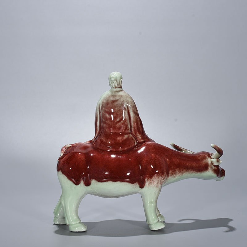 Ming Dynasty Yongle ruby ​​red glaze Laozi Chuanguan