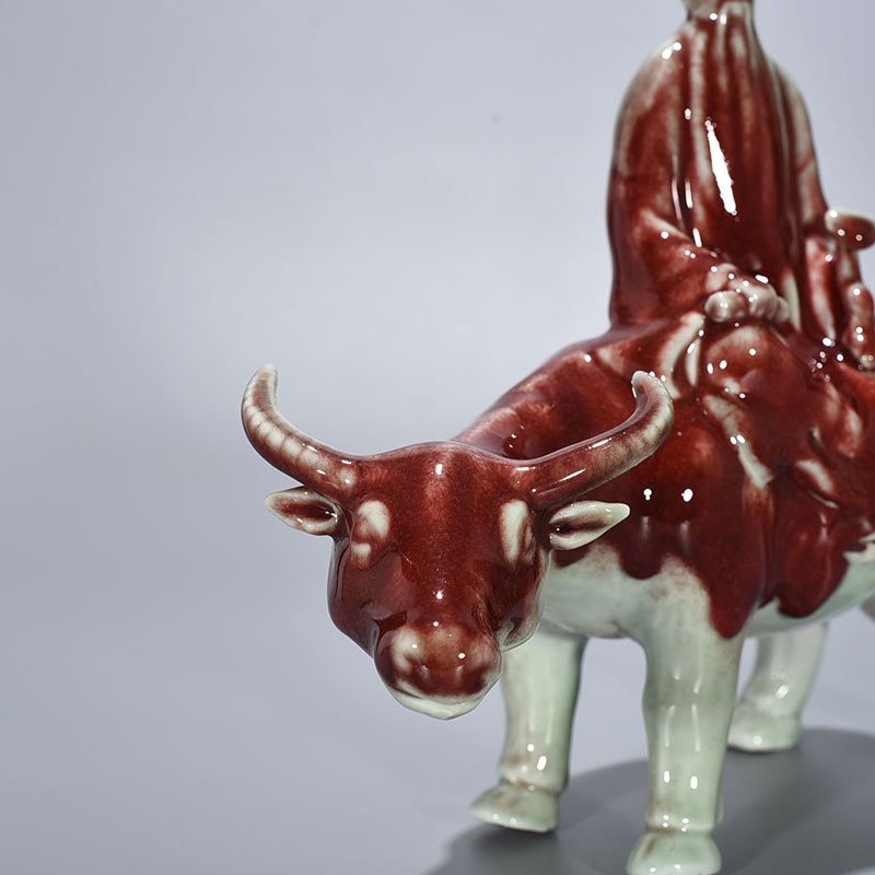 Ming Dynasty Yongle ruby ​​red glaze Laozi Chuanguan
