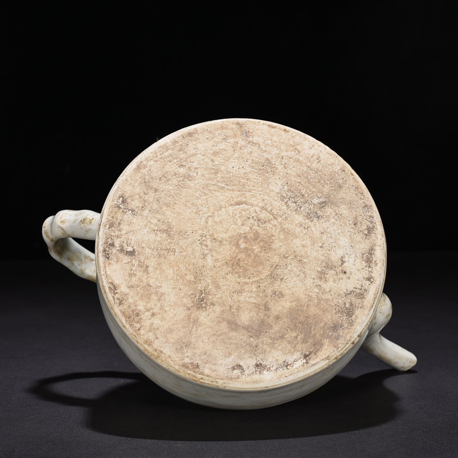 Ming Dynasty Yongle Privy Council style sweet white glaze bamboo pot