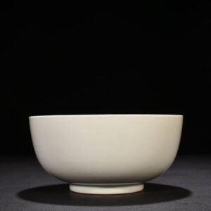 Ming Dynasty Yongle sweet white glaze Arhat bowl