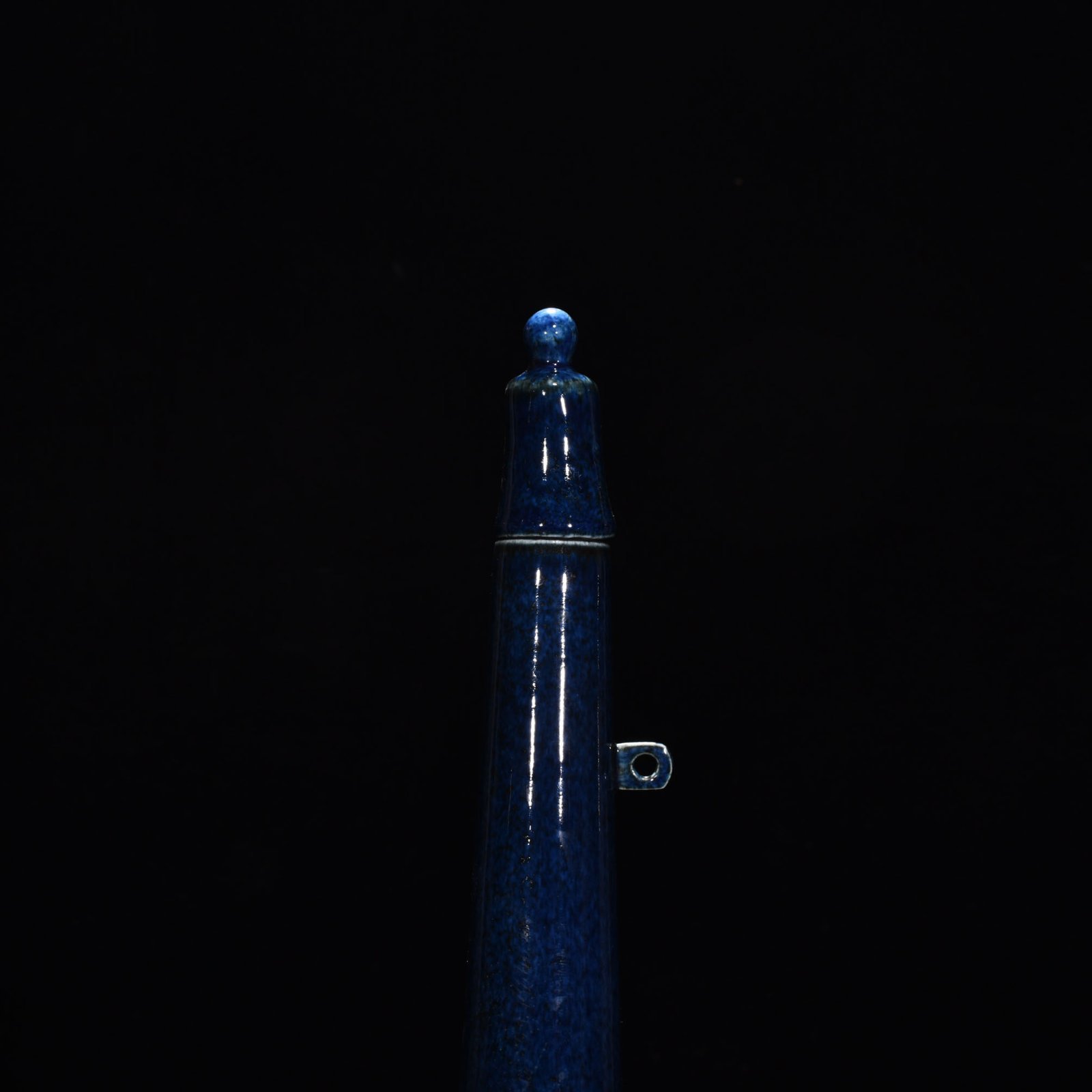 Ming Dynasty Yongle blue-glazed key bottles