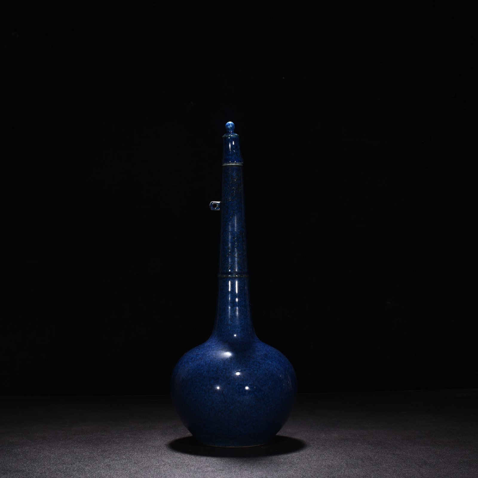Ming Dynasty Yongle blue-glazed key bottles