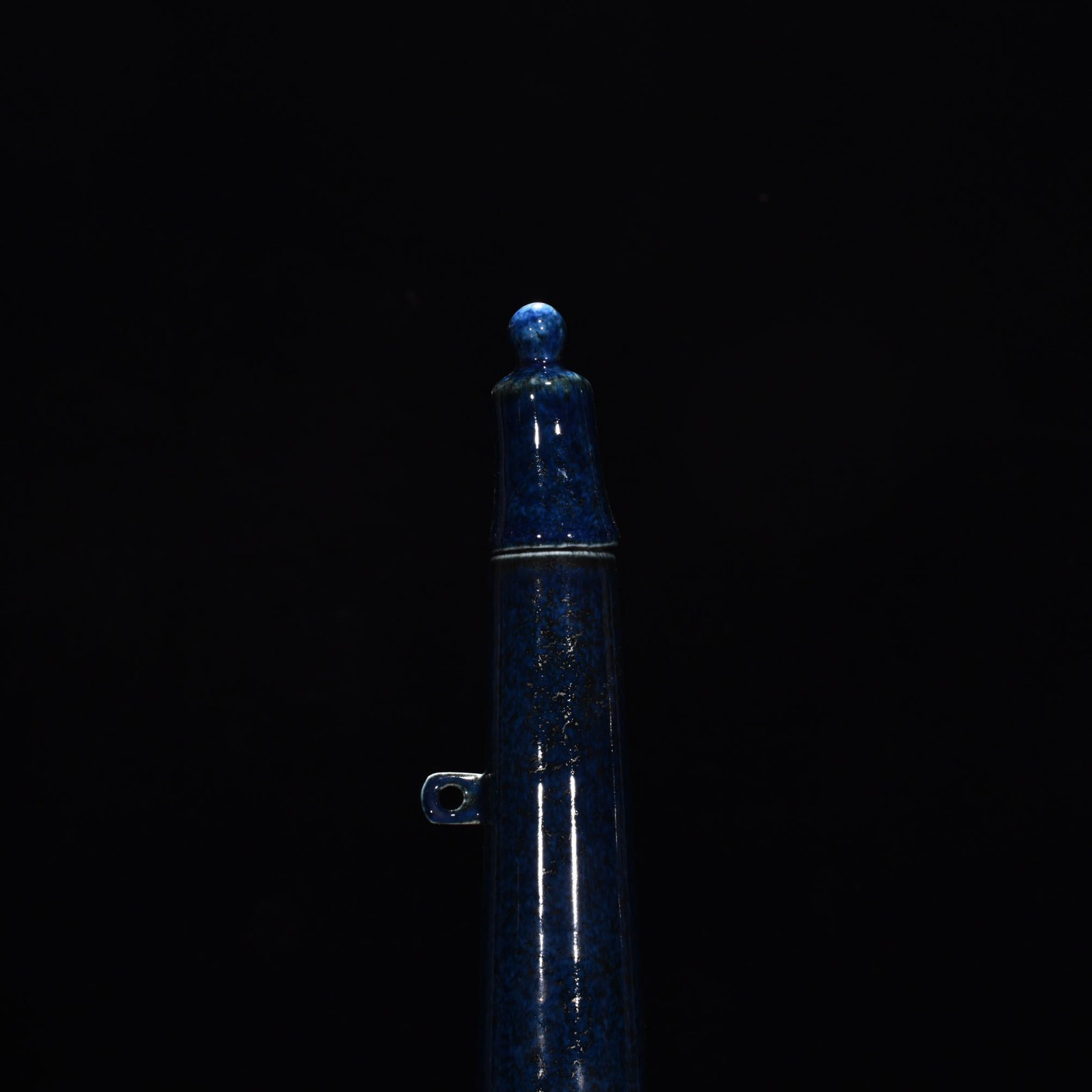 Ming Dynasty Yongle blue-glazed key bottles