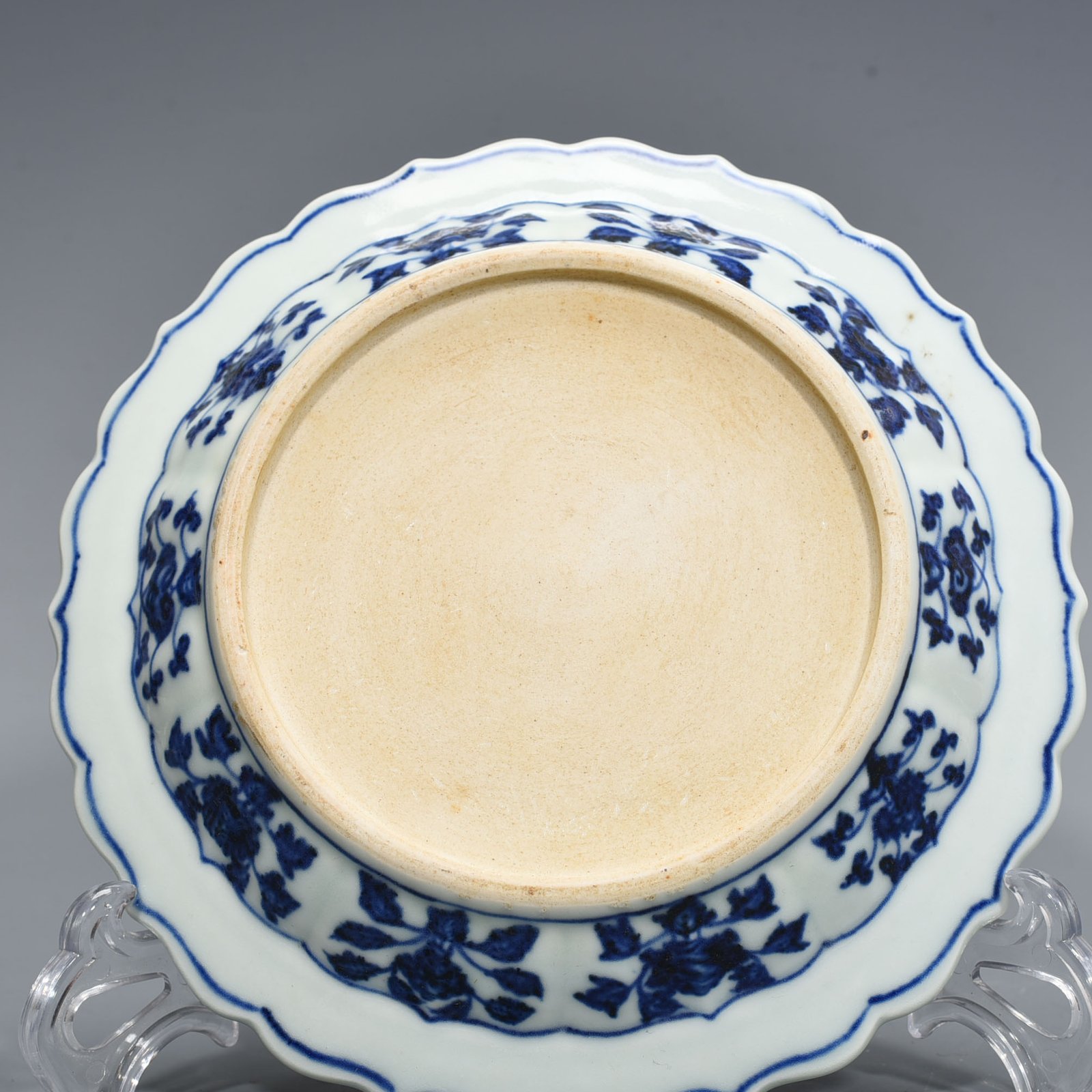Ming Dynasty Yongle blue and white phoenix rhombus edge plate