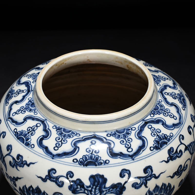 Ming Dynasty Yongle blue and white jar with lotus