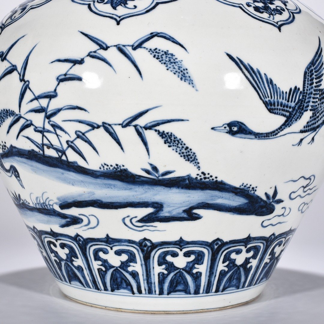 Ming Dynasty Yongle blue and white flying food jar