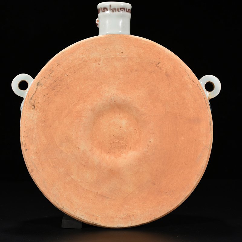 Ming Dynasty Hongwu blue and white underglaze red lotus pond wall pot
