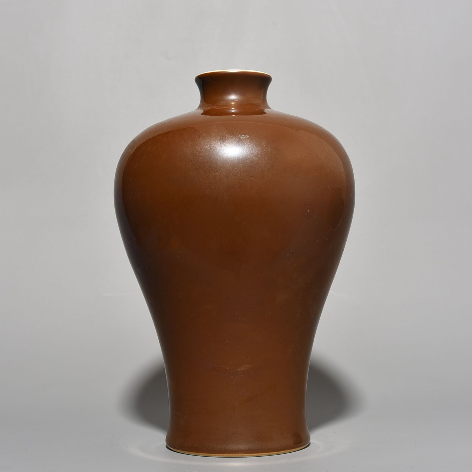 Qing Dynasty Purple gold glazed plum vase