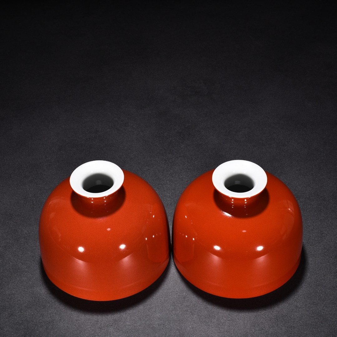 Qing Dynasty Kangxi red glaze Taibai statue