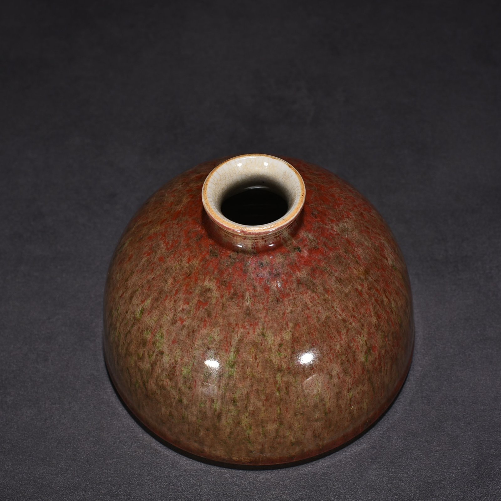 Qing Dynasty Kangxi Cowpea Red Beauty Zui Taibai Zun