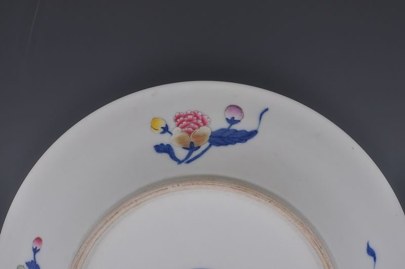 Qing Dynasty Kangxi yellow ground multicolored phoenix plate