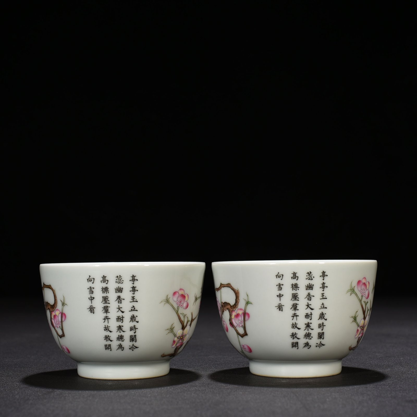 Qing Dynasty Daoguang Gengxu Xing Youhengtang pastel cup