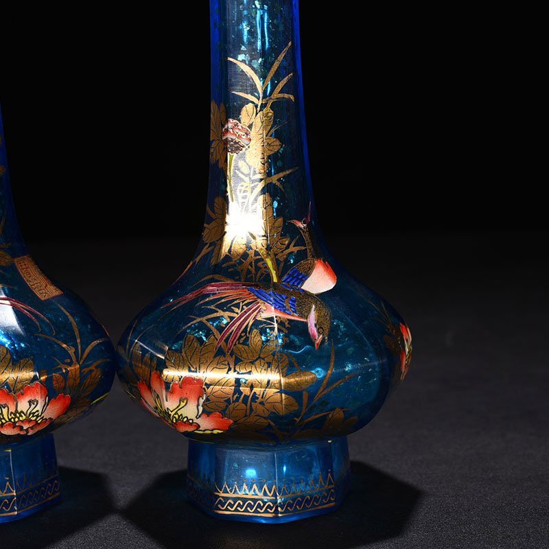 Qing Dynasty Emperor Yongzheng imperial glazed enamel pure vase