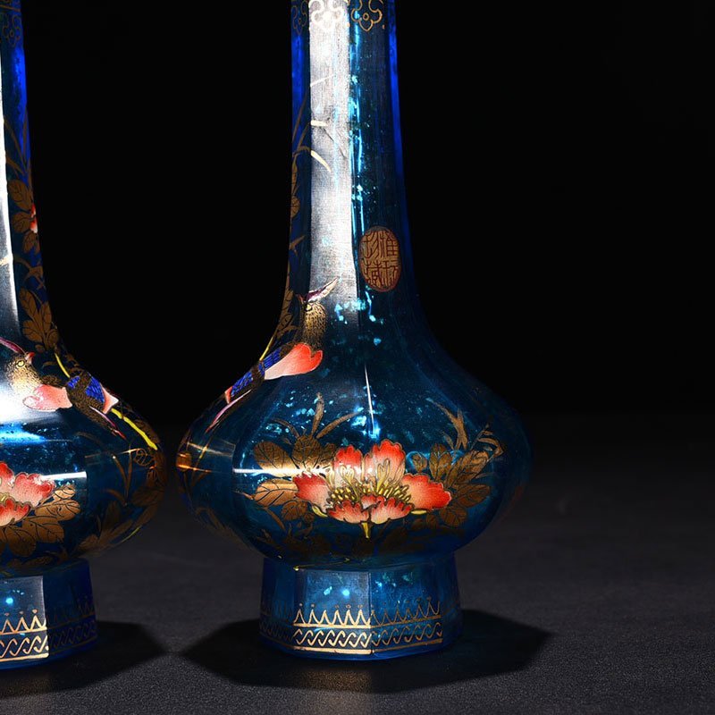Qing Dynasty Emperor Yongzheng imperial glazed enamel pure vase