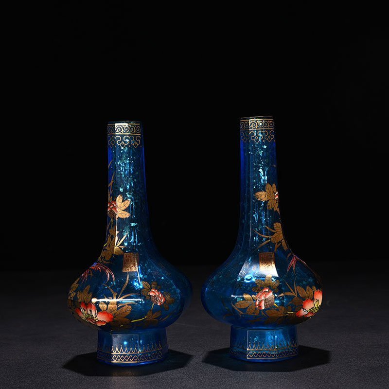 Qing Dynasty Emperor Yongzheng imperial glazed enamel pure vase