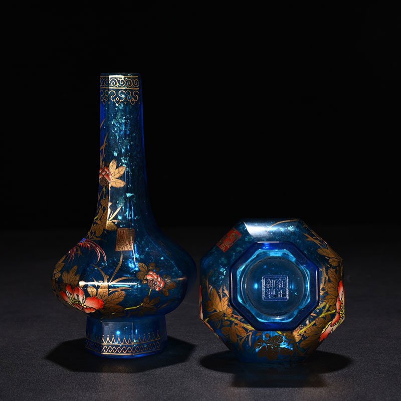 Qing Dynasty Emperor Yongzheng imperial glazed enamel pure vase