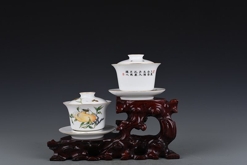 Qing Dynasty Yongzheng Imperial Enamel Fushou Covered Bowl