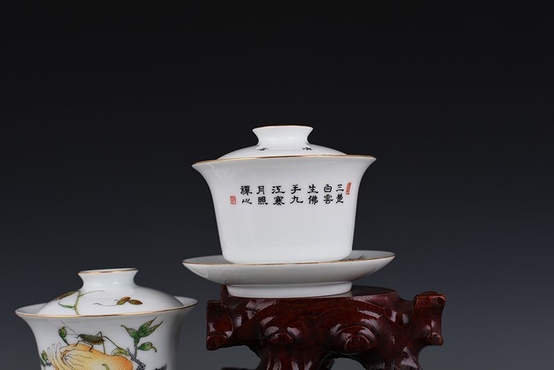 Qing Dynasty Yongzheng Imperial Enamel Fushou Covered Bowl
