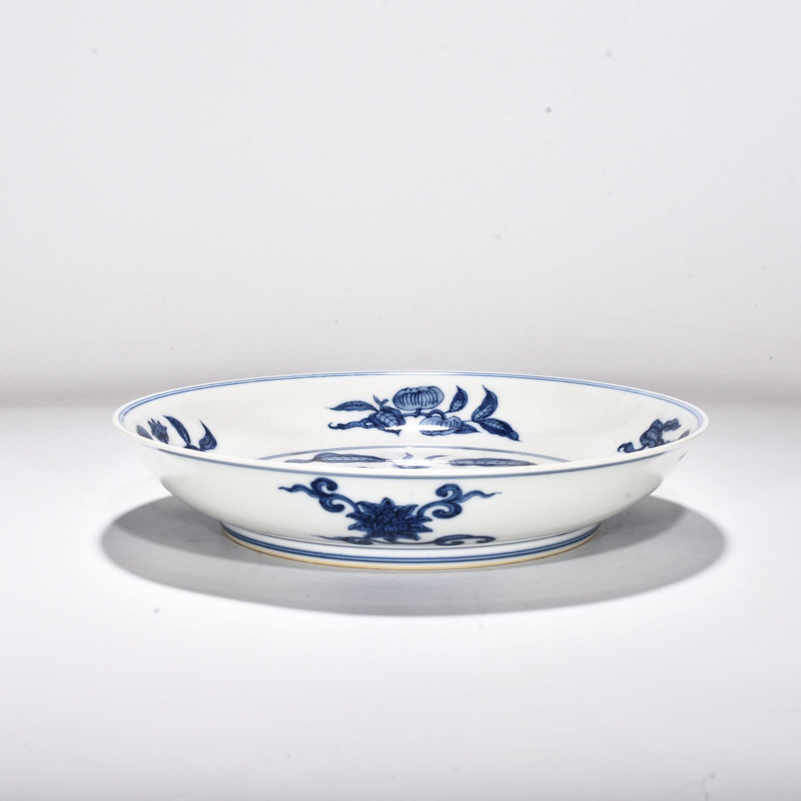 Qing Dynasty Yongzheng broken branch flower and fruit plate